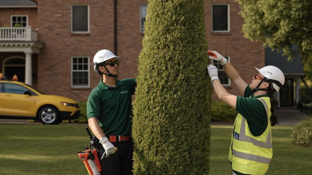 Arborist crew shaping a tree in East Amherst, NY